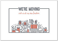 Moving Icons Greeting Card D9057D-X